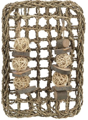 Trixie Knaagdier Mat Met Speeltjes Zeegras 18X30 Cm