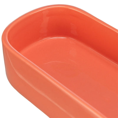 Trixie Voerbak / Drinkbak Ovaal Keramiek Assorti 22X10 Cm 600 Ml