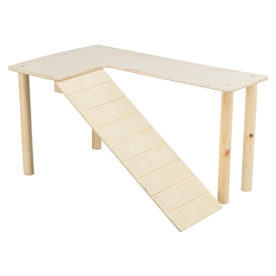 Trixie Platform Met Helling Voor Muizen / Hamsters Onbehandeld Hout 47X30X25 Cm