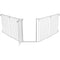Trixie Hondenhek Afsluithek Metaal 5-Delig Met Deur Wit 62,5-300X76,5 Cm