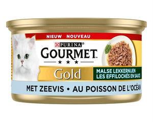Gourmet Gold Malse Lekkernijen Zeevis 24X85 Gr