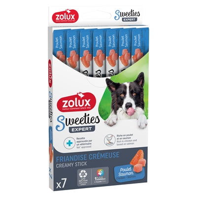 Zolux Sweeties Expert Creamy Sticks Kip / Zalm 7X14 Gr