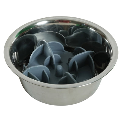 Zolux Slowfeeder / Inzet Stuk Voor Voerbak Silicone Blauw 13,5X13,5X3,5 Cm