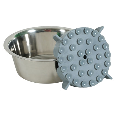 Zolux Slowfeeder / Inzet Stuk Voor Voerbak Silicone Grijs 13,5X13,5X3,5 Cm