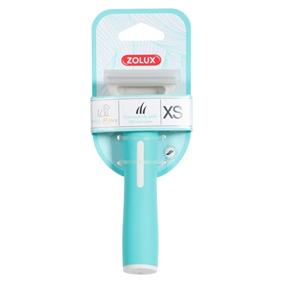 Zolux Anah Carding Super Brush Puppy Blauw / Wit 5X5,5X14,5 Cm