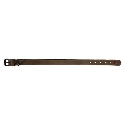 Zolux Expert Halsband Hond Premium Leer / Neopreen Bruin 30X1,4 Cm