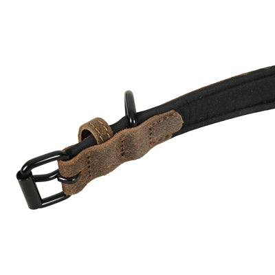 Zolux Expert Halsband Hond Premium Leer / Neopreen Bruin 30X1,4 Cm