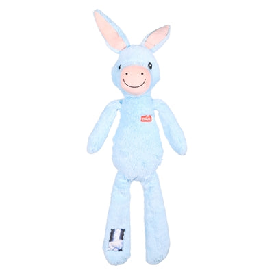 Zolux Furry Farm Ezel Hassan Pluche Met Touw Blauw 38X21X6 Cm