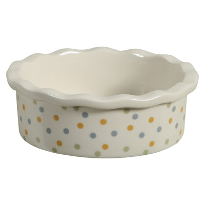 Zolux Voerbak Cosy Gestipt Keramiek Wit 10X10X3,5 Cm 100 Ml