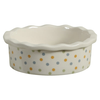 Zolux Voerbak Cosy Gestipt Keramiek Wit 10X10X3,5 Cm 100 Ml