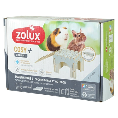 Zolux Knaaghuis Cosy Cavia Hout 21X21X16 Cm