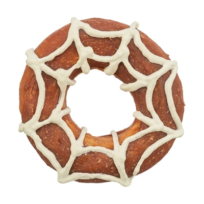 Trixie Halloween Donut Met Kippenborst En Eendenborst 8,5X8,5X2 Cm 70 Gr
