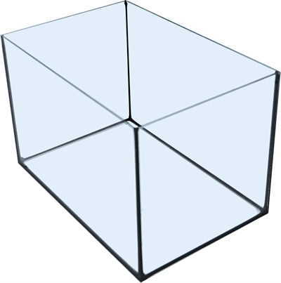 Merkloos Aquarium Met Zwarte Kit 30X20X20 Cm