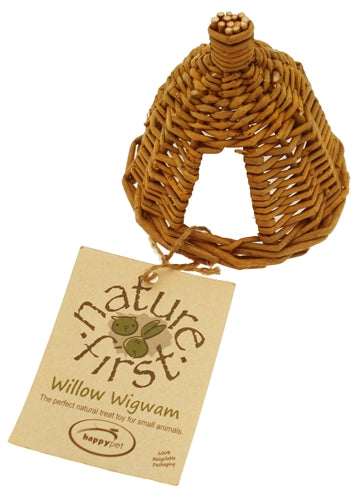 Nature First Happy Pet Wilgen Wigwam Small 12,5X12,5X13,5 Cm