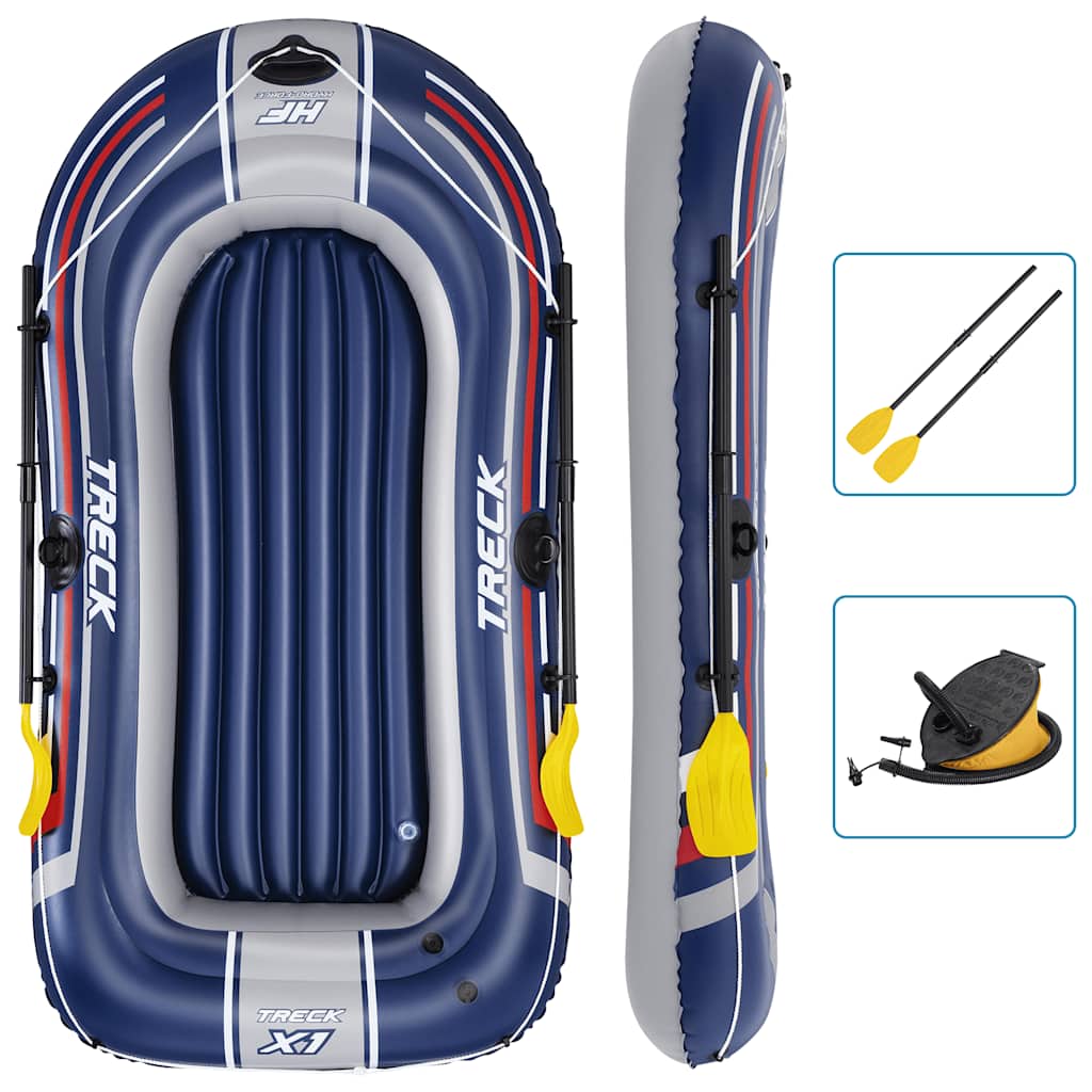 Hydro-Force Opblaasboot met pomp en roeispanen blauw