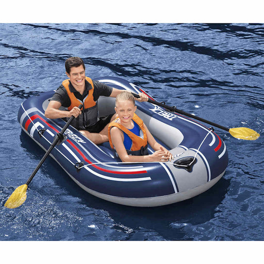 Hydro-Force Opblaasboot met pomp en roeispanen blauw