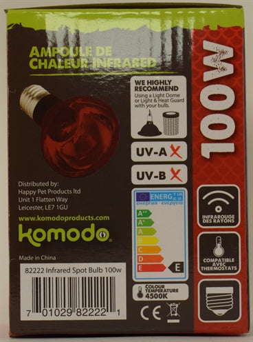Komodo Infrarood Warmtelamp Es 100 Watt