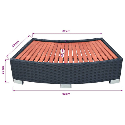 Spatrap 92X45X25 Cm Poly Rattan