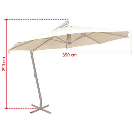 Tuinparasols Beige Polyester