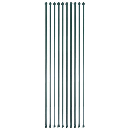 Tuinpalen 1,5 M Metaal Groen 10 St