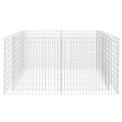 Gabion Plantenbak Verhoogd 180X90X100 Cm Staal Zilverkleurig