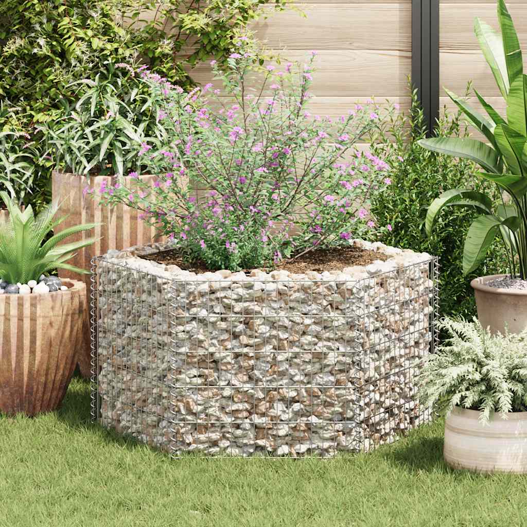 Gabion Plantenbak Verhoogd Zeshoekig