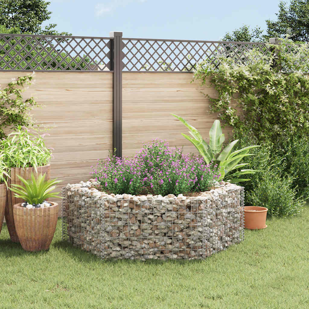 Gabion Plantenbak Verhoogd Zeshoekig