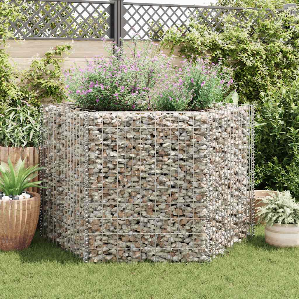 Gabion Plantenbak Verhoogd Zeshoekig