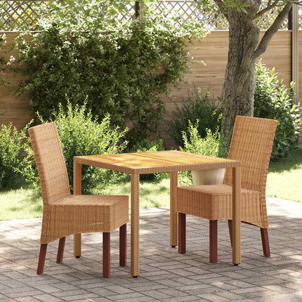 Eetkamerstoelen Natuurlijk Rattan Bruin