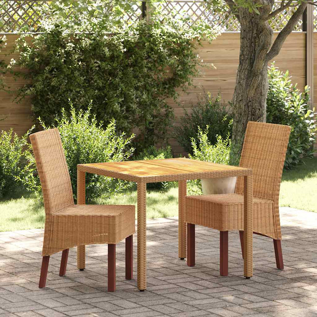 Eetkamerstoelen Natuurlijk Rattan Bruin