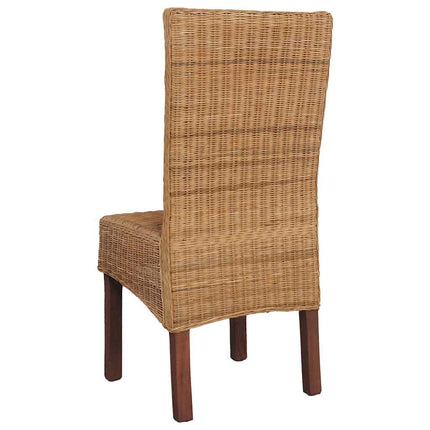 Eetkamerstoelen Natuurlijk Rattan Bruin