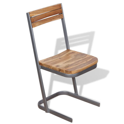Eetkamerstoelen Massief Teakhout