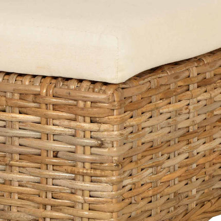 Eetkamerstoel Kubu 2 Stuks Rattan Mangohout