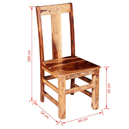 Eetkamerstoelen Massief Acaciahout