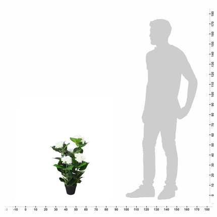 Kunst Hortensia Plant Met Pot 60 Cm