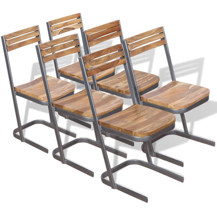 Eetkamerstoelen Massief Teakhout