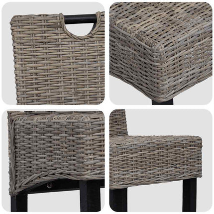 Eetkamerstoel Kubu Rattan Mangohout