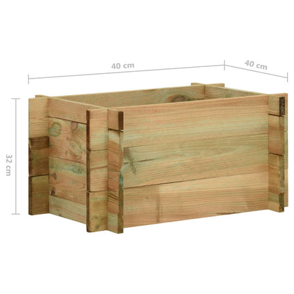 Plantenbak 40 Cm Geïmpregneerd Grenenhout