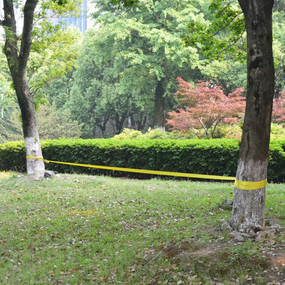 Slackline (balans) 15 m x 50 mm 150 kg geel