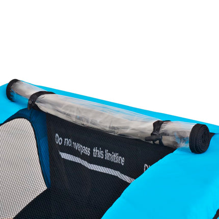 Fietstrailer 30 Kg Grijs En Blauw