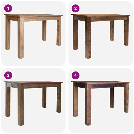 Eettafel 120X60X77 Cm Massief Mahoniehout