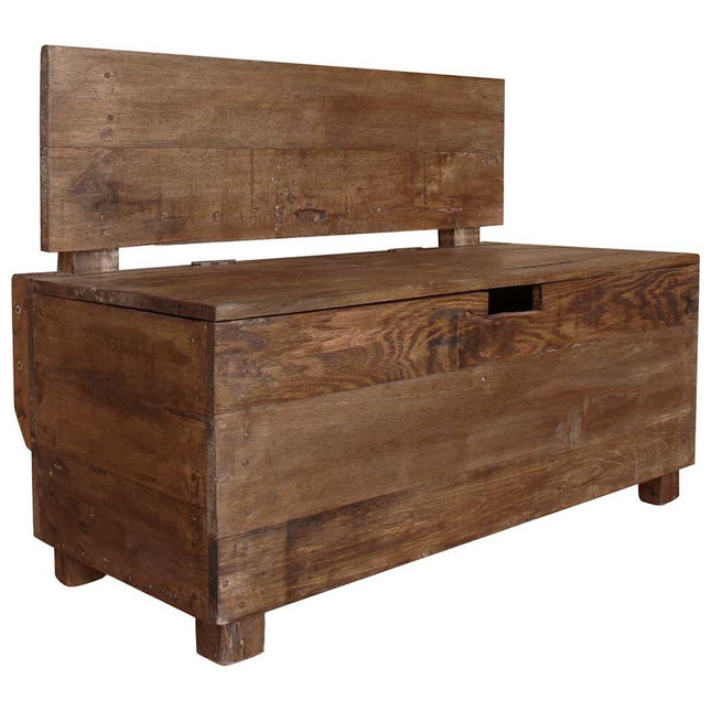 Bank 86X40X60 Cm Massief Mahoniehout