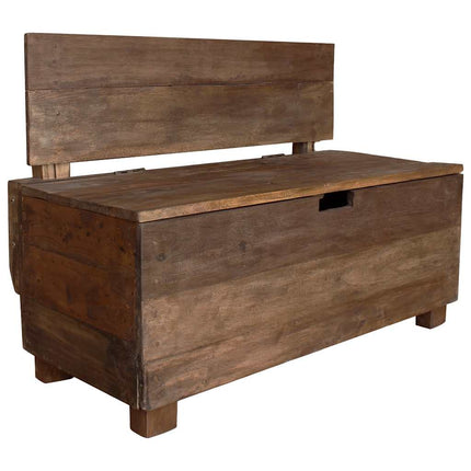 Bank 86X40X60 Cm Massief Mahoniehout