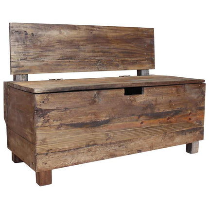 Bank 86X40X60 Cm Massief Mahoniehout