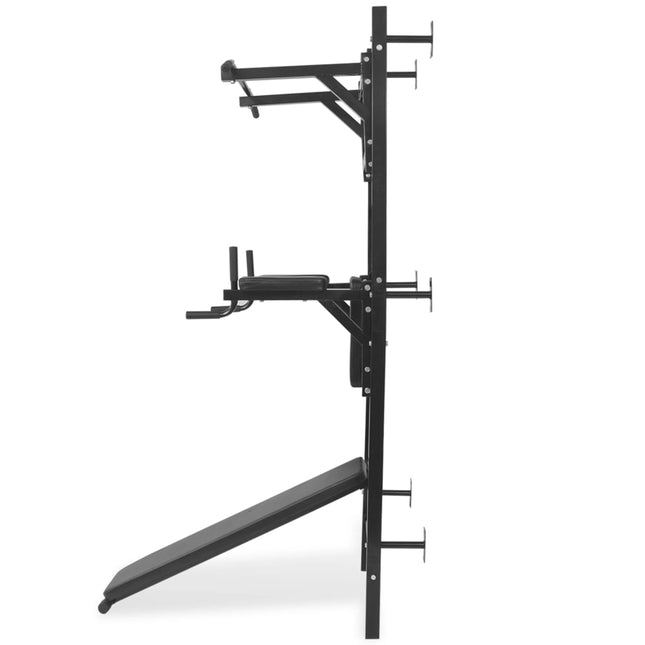 Fitnessapparaat Wandgemonteerd Zwart