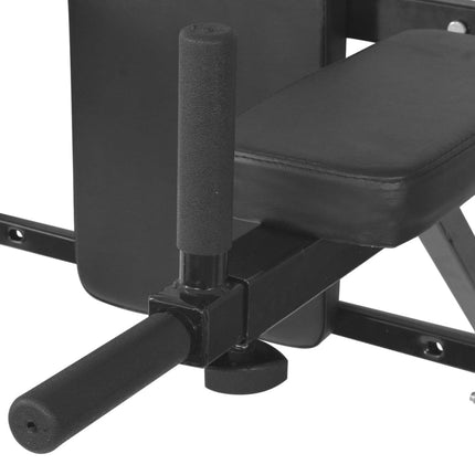 Dipstation Fitnessapparaat Wandgemonteerd Zwart