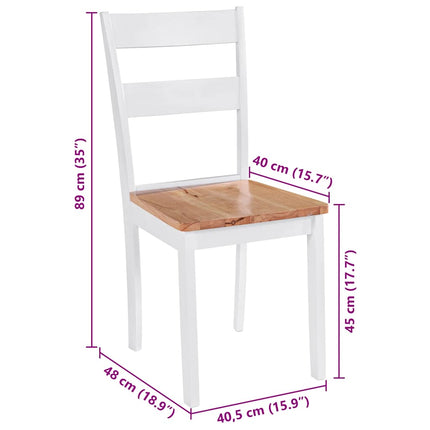 Eetkamerstoelen Massief Rubberwood