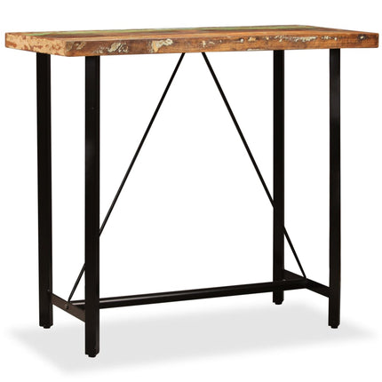 Bartafel Massief Gerecycled Hout En Ijzer