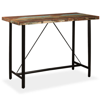 Bartafel Massief Gerecycled Hout En Ijzer