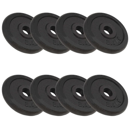 Halterschijven 8 St 8X2,5 Kg Gietijzer